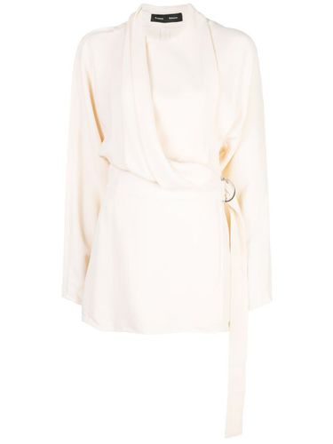 Crepe long sleeve wrap top - Proenza Schouler - Modalova