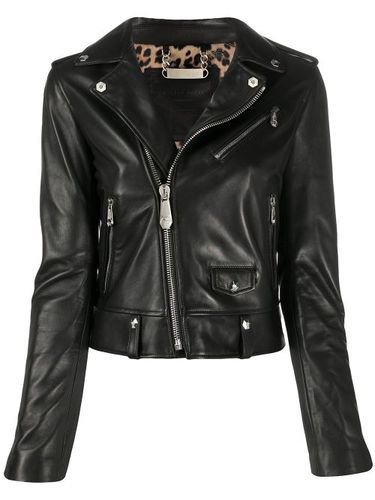 Veste de moto zippée - Philipp Plein - Modalova