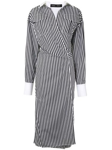 Robe-chemise rayée à design cache-cœur - Proenza Schouler - Modalova