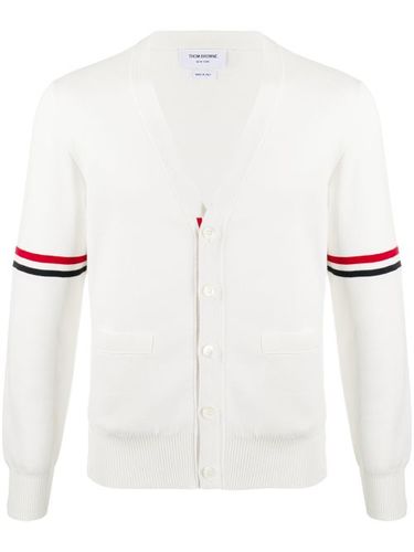 Cardigan à détails rayés - Thom Browne - Modalova