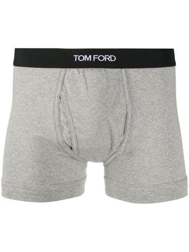 TOM FORD boxer à bande logo - Gris - TOM FORD - Modalova