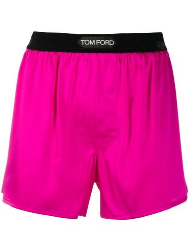 TOM FORD boxer à bande logo - Rose - TOM FORD - Modalova