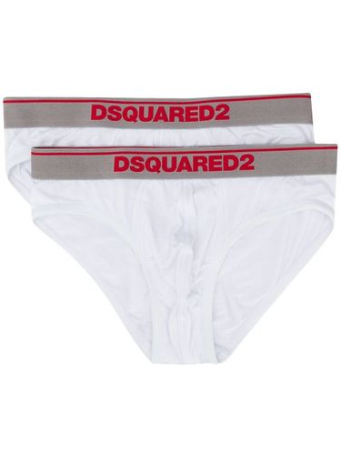 Lot de deux slips à bande logo - DSQUARED2 - Modalova