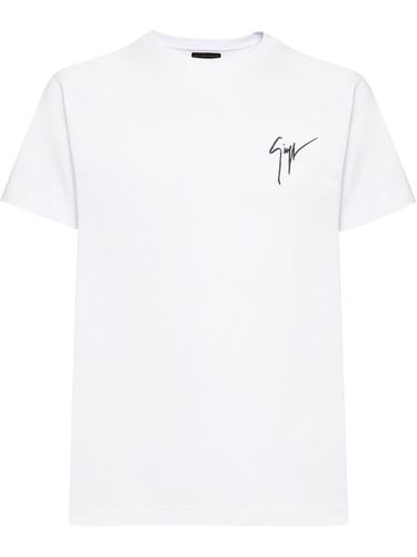 T-shirt à logo brodé - Giuseppe Zanotti - Modalova