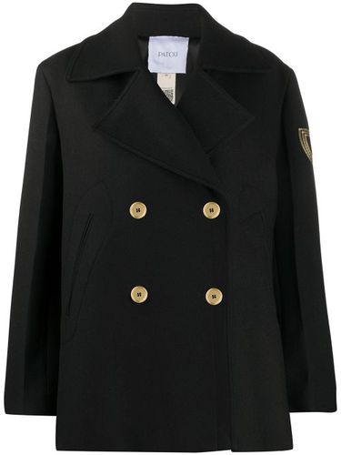 Manteau en laine à logo brodé - Patou - Modalova