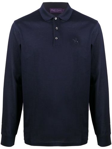 Polo manches-longues à logo - Ralph Lauren Purple Label - Modalova