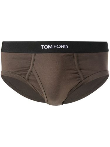 TOM FORD slip à bande logo - Vert - TOM FORD - Modalova