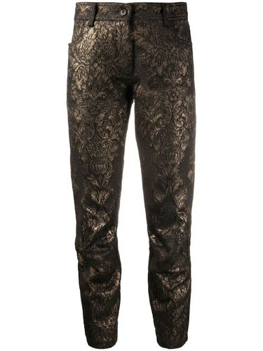 Pantalon crop à effet métallisé - Ann Demeulemeester - Modalova