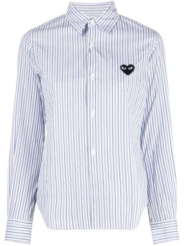 Chemise rayée à patch cœur - Comme Des Garçons Play - Modalova