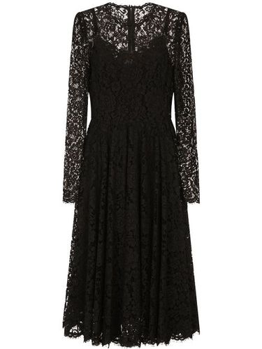 Robe en dentelle à manches longues - Dolce & Gabbana - Modalova