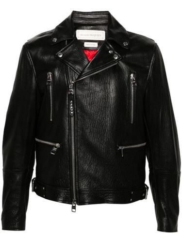 Veste de moto en cuir - Alexander McQueen - Modalova