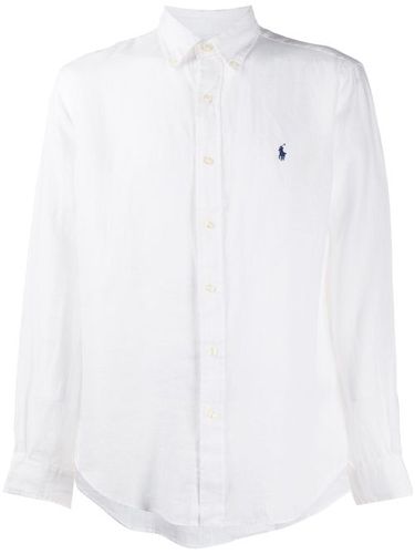 Chemise en lin à logo brodé - Polo Ralph Lauren - Modalova