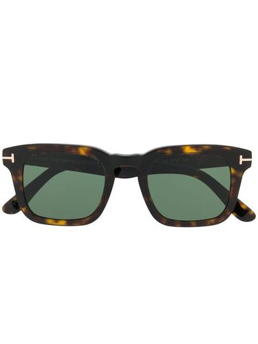 Lunettes de soleil à monture carrée effet écaille de tortue - TOM FORD Eyewear - Modalova