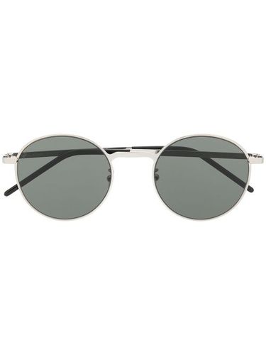 Lunettes de soleil à monture aviateur ronde - Saint Laurent Eyewear - Modalova
