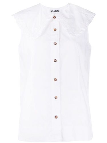 Blouse en coton biologique - GANNI - Modalova