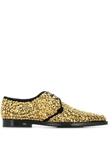 Derbies à ornements en cristal - Dolce & Gabbana - Modalova