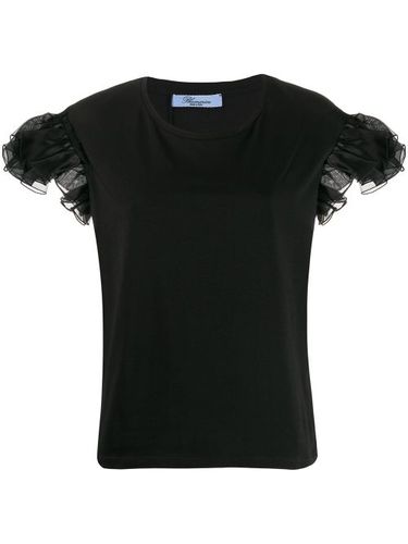 T-shirt à manches volantées - Blumarine - Modalova