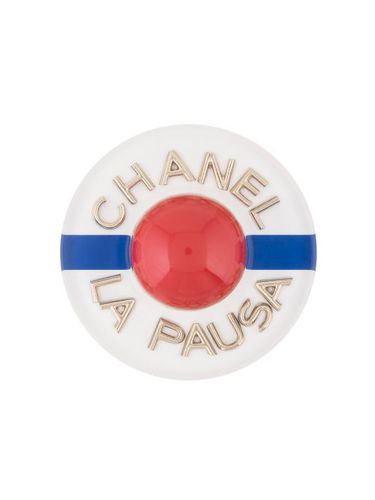 Broche Lau Pausa à logos - CHANEL Pre-Owned - Modalova