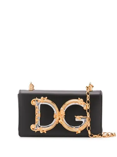 Sac à bandoulière à plaque logo - Dolce & Gabbana - Modalova