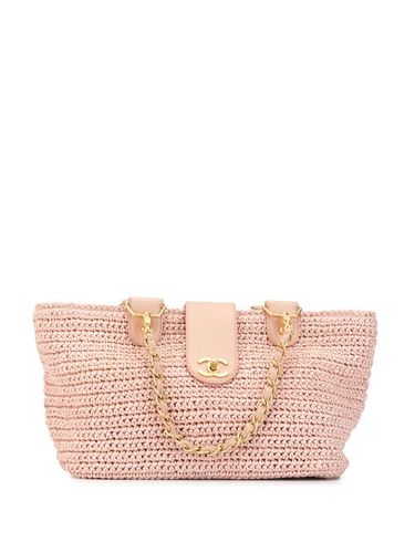 Sac porté épaule tressé à logo - CHANEL Pre-Owned - Modalova