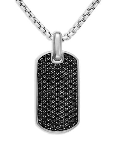 Bracelet Chevron en sterling pavé de diamants (35 mm) - David Yurman - Modalova