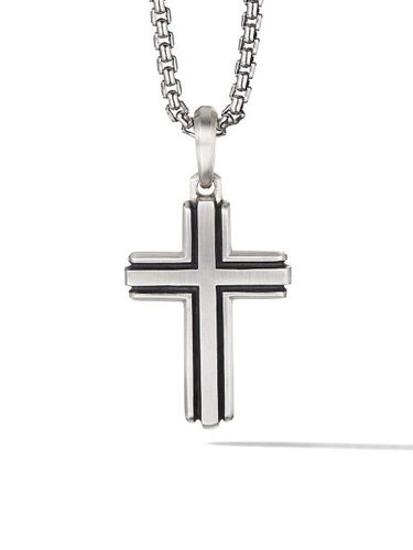 Pendentif Deco Cross en sterling (34 mm) - David Yurman - Modalova