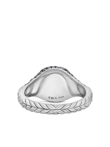 Bague Chevron en or blanc 18ct pavée de diamants (10 mm) - David Yurman - Modalova