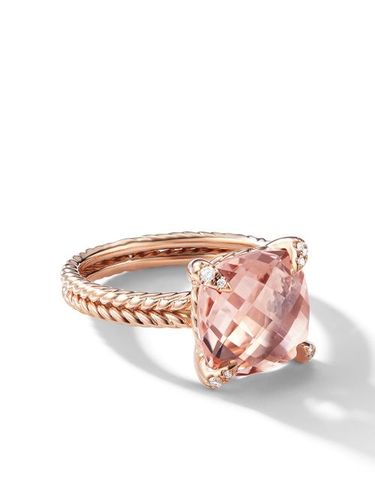 Bague Chatelaine en or 18ct sertie de diamants et de morganite (11 mm) - David Yurman - Modalova