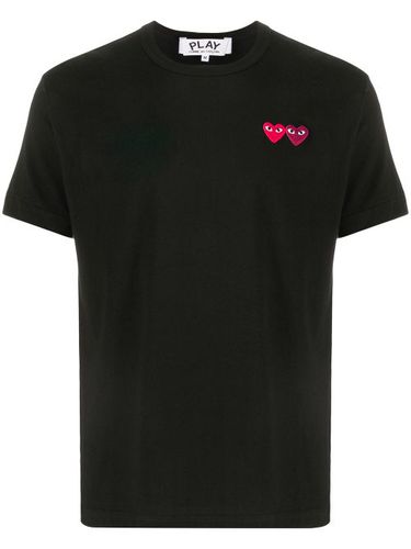 T-shirt à patch logo double cœur - Comme Des Garçons Play - Modalova