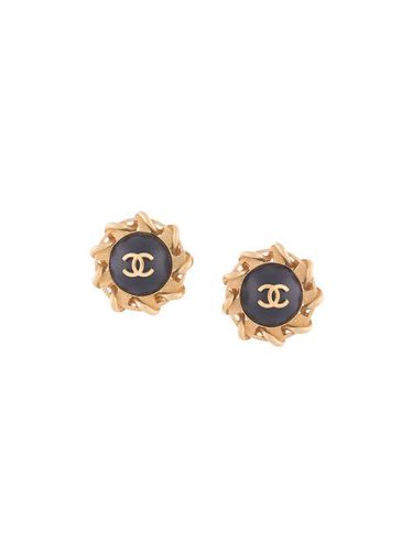 Boucles d'oreille CC à logo - CHANEL Pre-Owned - Modalova