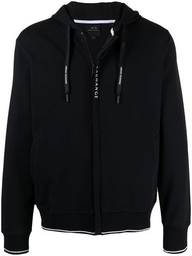 Hoodie zippé à logo imprimé - Armani Exchange - Modalova