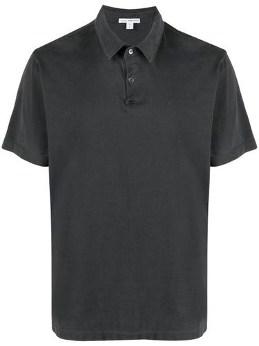 James Perse polo en daim - Gris - James Perse - Modalova