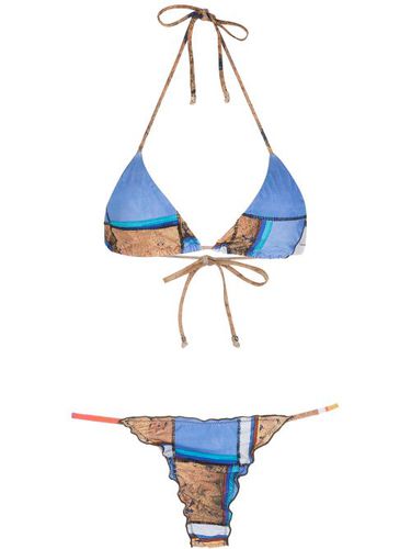 Amir Slama bikini à rayures - Bleu - Amir Slama - Modalova