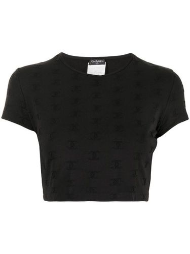 Haut crop à logo brodé (1997) - CHANEL Pre-Owned - Modalova