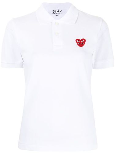 Polo à patch logo - Comme Des Garçons Play - Modalova