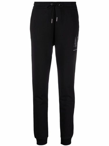 Pantalon de jogging à logo strassé - Armani Exchange - Modalova