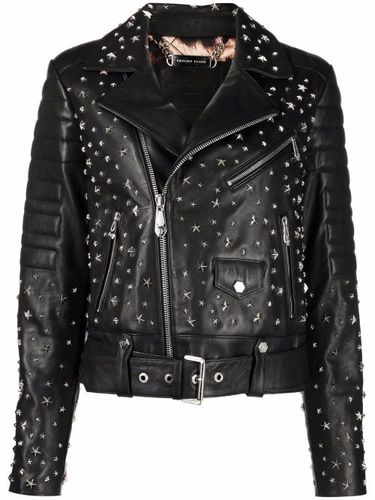 Veste de moto à étoiles cloutées - Philipp Plein - Modalova