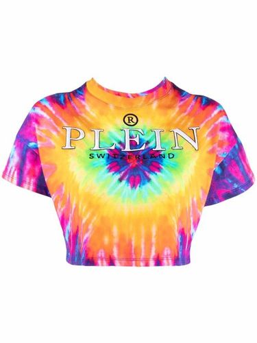 T-shirt crop à imprimé tie-dye - Philipp Plein - Modalova