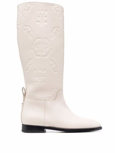 Bottes à motif monogrammé embossé - Philipp Plein - Modalova