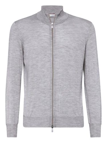 Pull en cachemire à fermeture zippée - Brunello Cucinelli - Modalova
