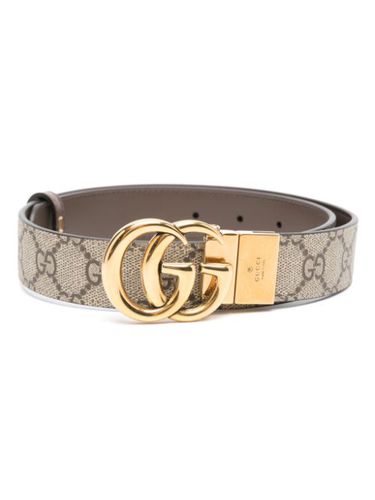 Ceinture GG Supreme à design réversible - Gucci - Modalova