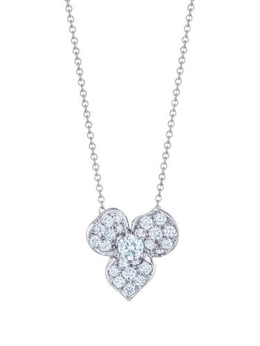 Pendentif fleur en or blanc 18ct orné de diamants - KWIAT - Modalova