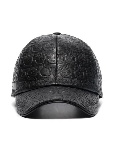 Casquette Gancin en cuir - Ferragamo - Modalova