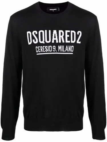 Pull à logo intarsia - DSQUARED2 - Modalova