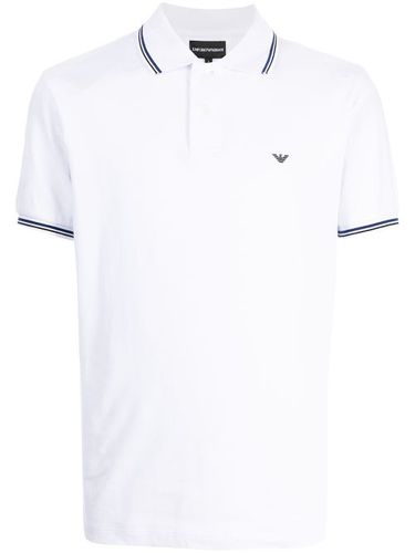 Polo à logo brodé - Emporio Armani - Modalova