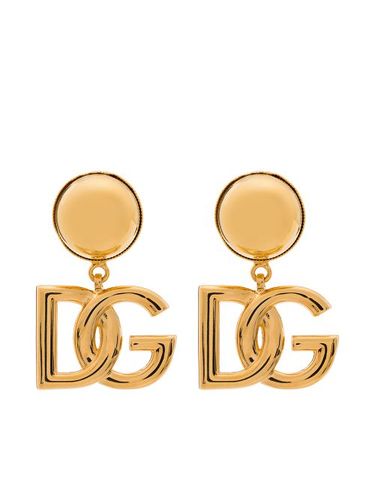 Boucles d'oreilles clip à logo DG - Dolce & Gabbana - Modalova