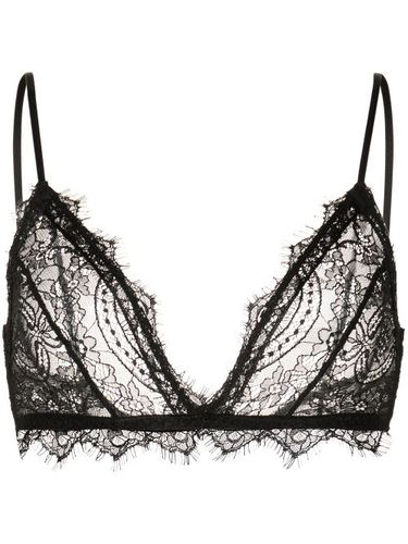 Soutien-gorge en dentelle à effet de transparence - ANINE BING - Modalova