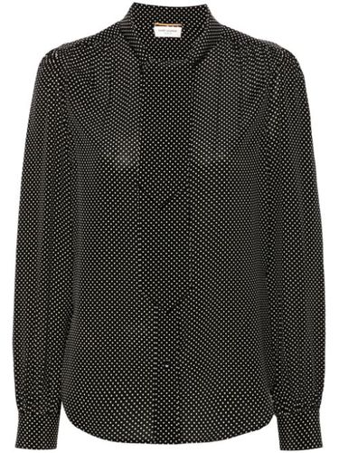 Saint Laurent blouse à pois - Noir - Saint Laurent - Modalova