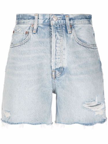 Short en jean à effet usé - AGOLDE - Modalova