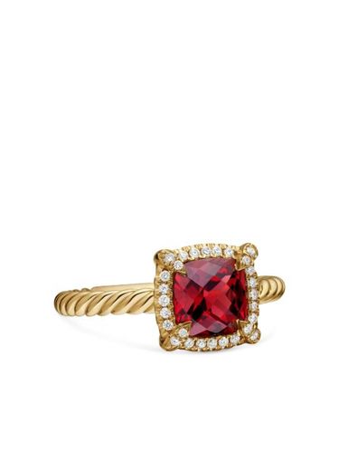 Bague Petite Châtelaine en 18ct sertie de grenat et pavée de diamants (7 mm) - David Yurman - Modalova
